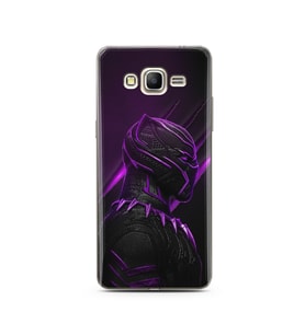 Black Panter Tasarım Süper Şeffaf Silikon Telefon Kılıfı Samsung Grand Prime