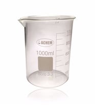 ACHEM 1000ml Cam Beher Kısa Form (Çok Renkli)