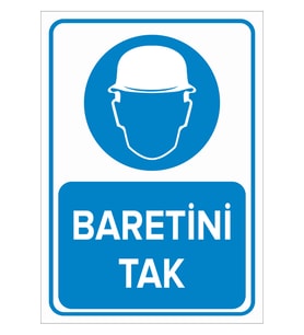NEW JARGON - Baretini Tak Levhası - Sac Malzeme 50x70cm