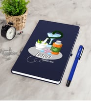 BK Gift Kişiye Özel Eczacı Lacivert Defter Kalem Seti-6