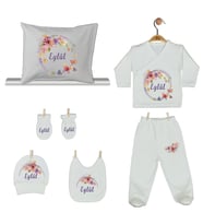 Pia Baby Gl 1923-08 İsme Özel Yastık Zıbın Set