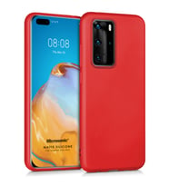 Microsonic Matte Silicone Huawei P40 Pro Kılıf Kırmızı