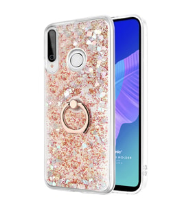 Microsonic Huawei Y7P Kılıf Glitter Liquid Holder Gold