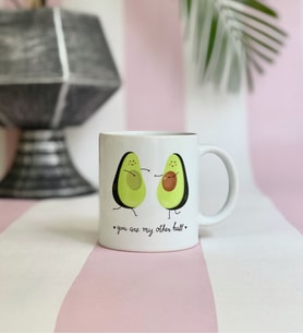 Avokado Sen Benim Diğer Yarımsın Tasarımlı Kupa