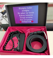 KİŞİYE ÖZEL ERKEK CÜZDAN KEMER SETİ