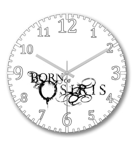 Born of Osiris Duvar Saati Bombeli Gercek Cam