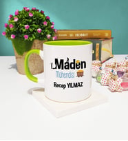 Maden Mühendisi Kupa Bardak Yeşil