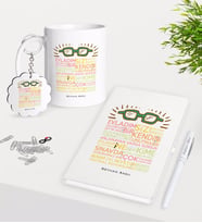 BK Gift Kişiye Özel Öğretim Sözleri Kupa Anahtarlık Beyaz Defter Kalem Hediye Seti-2 (Model 1)