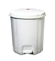 Motek Elit Pedallı Plastik Çöp Kovası İç Kovalı 6 LT Beyaz