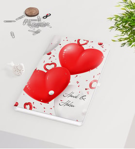 BK Gift Kişiye Özel Sevgililer Günü Beyaz Defter-127