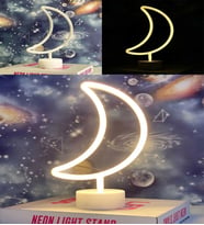 Ay Tasarımlı Neon Led Masa Ve Gece Lambası