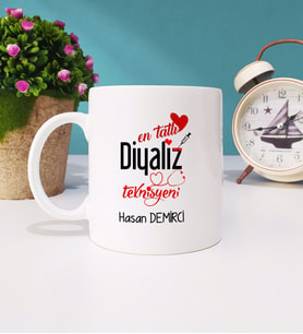 Mesajlı Diyaliz Teknisyeni Kupa Bardak