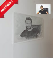 Kişiye Özel Karakalem Tasarımlı Kanvas Tablo 50x70 - MODEL 1
