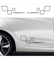 Trophy Sport Yan kapı Sticker Yapıştırma Etiket