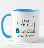 Kimya Öğretmeni Kupa Bardağı Mavi