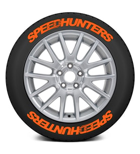 LASTİK YAZISI SPEEDHUNTERS STIKER 1.SINIF KALİTE SOLMAZ 4x adet