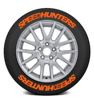 LASTİK YAZISI SPEEDHUNTERS STIKER 1.SINIF KALİTE SOLMAZ 4x adet