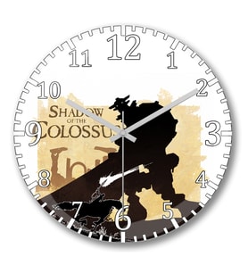 Shadow Of The Colossus Duvar Saati Bombeli Gercek Cam