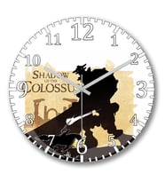 Shadow Of The Colossus Duvar Saati Bombeli Gercek Cam