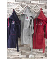 Ecocotton Sports Time Erkek Çocuk Bornozu 13-14 Yaş Lacivert