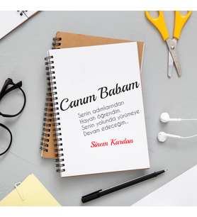 Canım Babam Defteri Kişiye Özel
