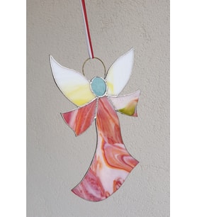 Markakanvas Pembe Melek cam vitray 25x16cm