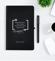 BK Gift Kişiye Özel Atatürk Temalı Defter & Kalem Seti