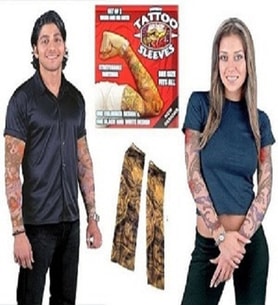 Tattoo Sleeves Giyilebilir Kol dövme Çorap Dövme 2 Adet (Çok Renkli)