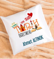 Mesajlı Tarih Öğretmeni Yastık