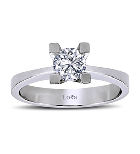 Lova E Renk 0,56 Karat Pırlanta Tektaş Yüzük - 1040016