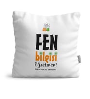 BK Gift Kişiye Özel Fen Bilgisi Öğretmeni  Yastık