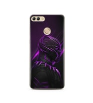 Black Panter Tasarım Süper Şeffaf Silikon Telefon Kılıfı Huawei Y9 2018