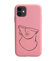 Iphone 11 Çizgi Tasarımlı Pudra Lansman Telefon Kılıfı