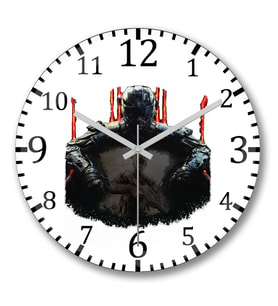 Call of Duty Black Ops  Duvar Saati Bombeli Gercek Cam