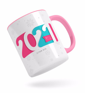 BK Gift Kişiye Özel 2024 Mutlu Yıllar Pembe Kupa Bardak-6