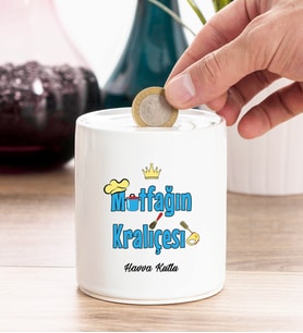 Mutfağın Kraliçesi Kişiye Özel Kumbara