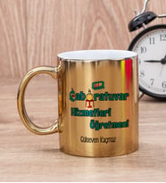 Laboratuvar Hizmetleri Öğretmeni Gold Kupa Bardak