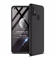 Microsonic Samsung Galaxy M31s Kılıf Double Dip 360 Protective Siyah