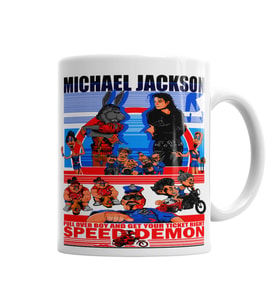 Speed Demon Michael Jackson Kupa Bardak Porselen