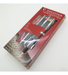 Sheaffer Calligraphy Mini Set Kırmızı  1 Kalem + 3 Uç + 4 Kartuş  Sheaffer Calligraphy  İsme Özel Set