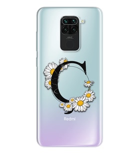 Papatya Harf Tasarım Süper Şeffaf Silikon Telefon Kılıfı Xiomai Redmi Note 9 Ç-H