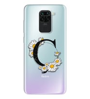 Papatya Harf Tasarım Süper Şeffaf Silikon Telefon Kılıfı Xiomai Redmi Note 9 Ç-H