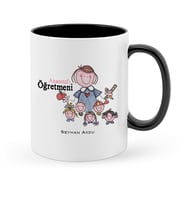 BK Gift Kişiye Özel Anasınıfı Öğretmeni Siyah Kupa Bardak  2