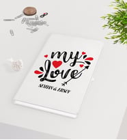 BK Gift Kişiye Özel Sevgililer Günü Beyaz Defter-75