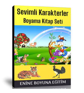 Sevimli Karakterler Boyama Kitap Seti (2 Kitap)