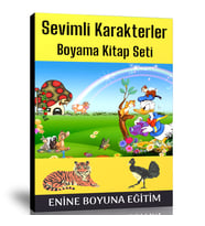 Sevimli Karakterler Boyama Kitap Seti (2 Kitap)
