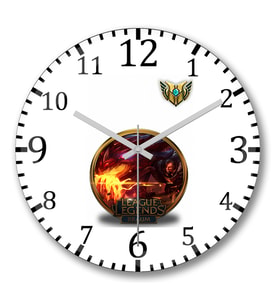 League Of Legends Braum Lol Duvar Saati Bombeli Gercek Cam
