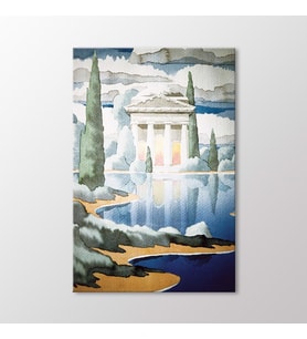 Arty Tablo Göldeki Yansıma Tablo (Karışık)