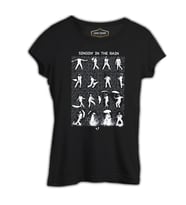 Singin In The Rain Siyah Kadın Tshirt