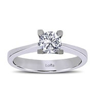 Lova E Renk 0,61 Karat Pırlanta Tektaş Yüzük - 1060014